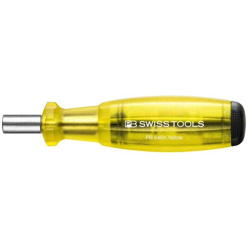 PB Swiss PB 6464.Yellow Bit Holding Screwdriver with Magazine, Slotted, Phillips, TORX, 9 Pcs