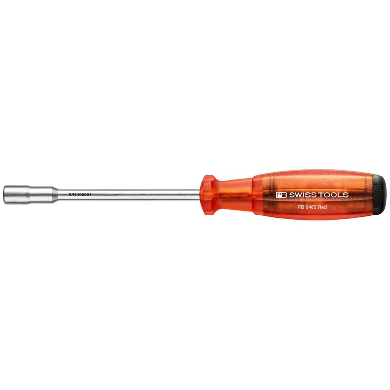 PB Swiss PB 6465.Red Bit Holding Screwdriver with Magazine, Slotted, Phillips, TORX, 9 Pcs