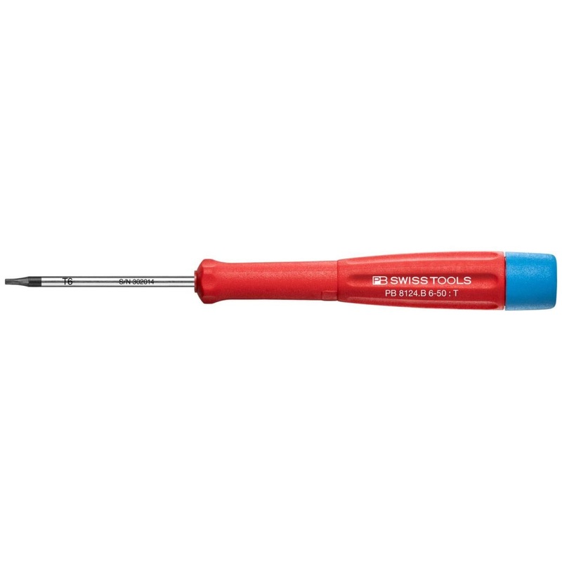 PB Swiss PB 8124.B 6-50 Electronics Screwdriver for TORX Screws T6, L - 143 mm