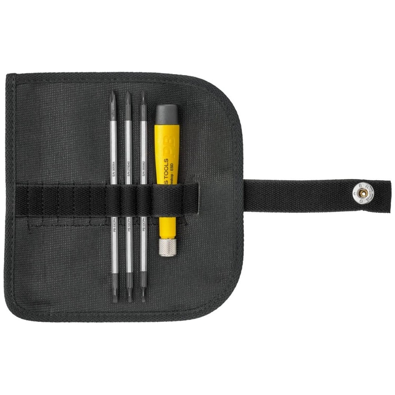 PB Swiss Tools PB 1110.ESD ESD Screwdriver Set With Telescopic Handle, SL+PH00 - SL+PH1