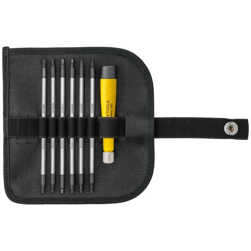 PB Swiss Tools PB 1113.ESD SwissGrip Screwdriver Set With Telescopic Handle, 7-Pieces