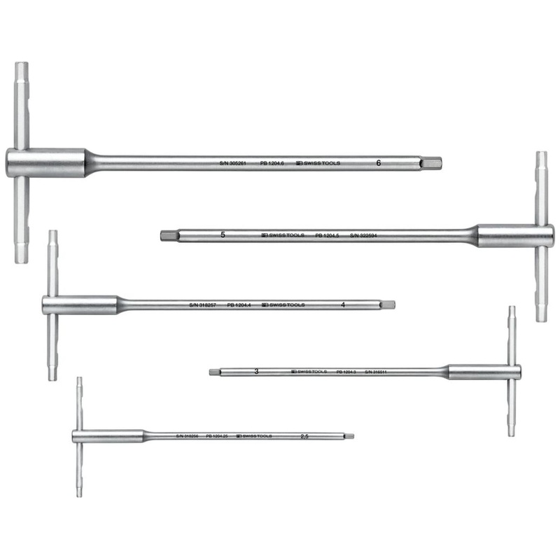 PB Swiss Tools PB 1204.SET 6 Screwdriver Set, T-Handle, 5pcs