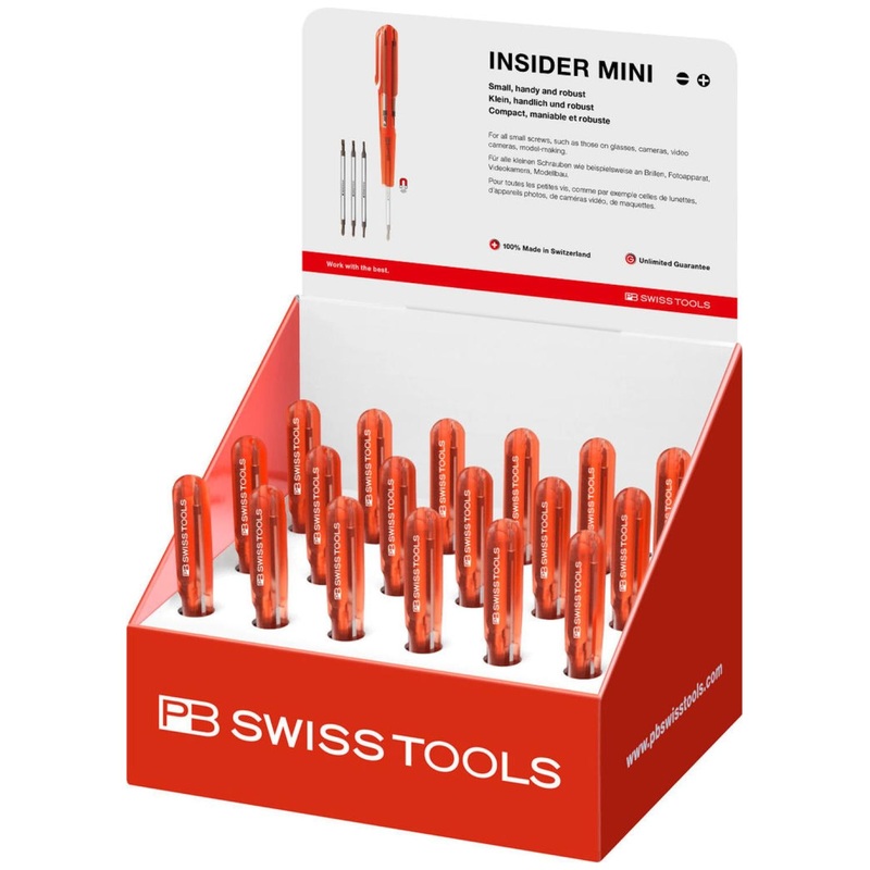 PB Swiss Tools PB 169.V01 POS Insider Mini Pen - Pocket Tool Set 18 Piece
