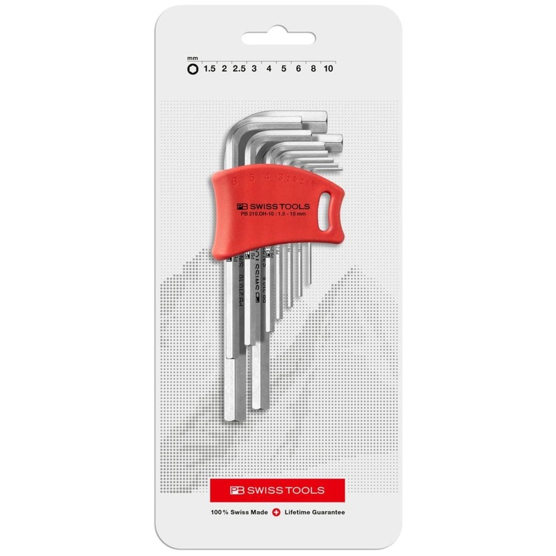 PB Swiss Tools PB 210.DH-10 CN Key L-Wrenches 9 Pcs