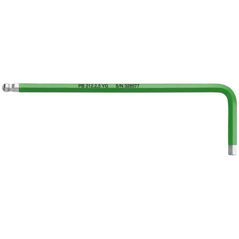 PB Swiss Tools PB 212.2,5 YG Rainbow Metric Ballpoint Hex Key