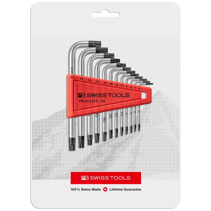 PB Swiss Tools PB 410.H 6-45 CN Key L-Wrenches Practical Plastic Holder 12 Pcs