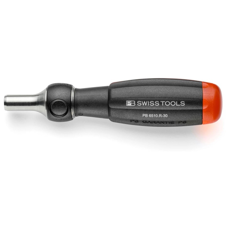 PB Swiss Tools PB 6510.R-30 Insider Pro Ratchet  ratchet handle with integrated bit magazine and 10 PrecisionBits C6