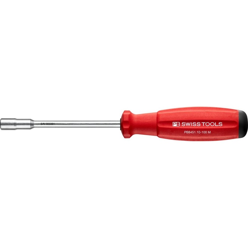 PB Swiss Tools PB 8451.10-100 M SwissGrip Universal Bit Holder, for Precision C 6.3 and E 6.3 (1/4)Bits