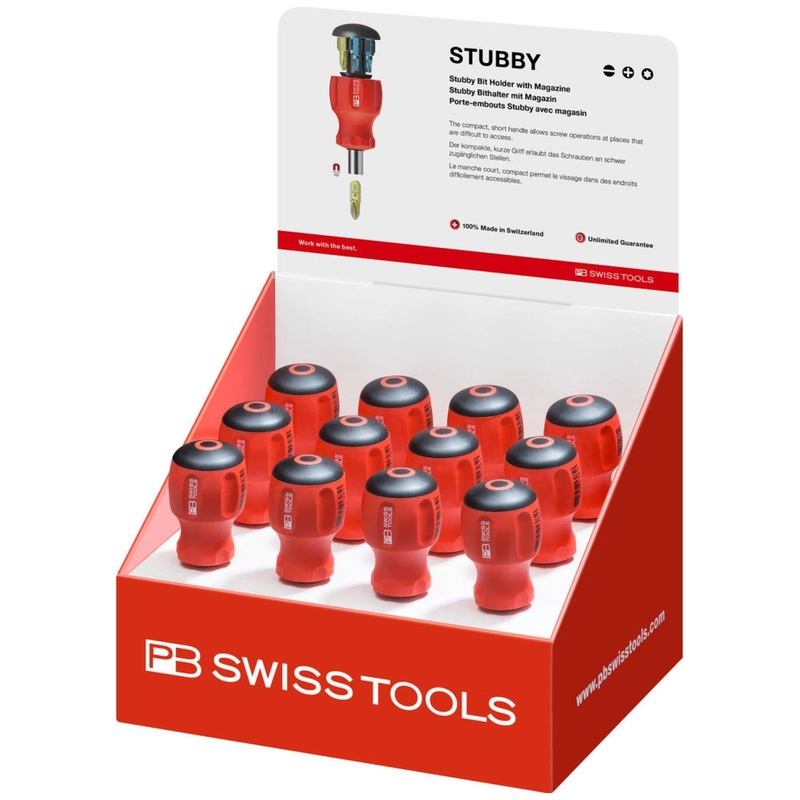 PB Swiss Tools PB 8453.POS Insider Stubby-Pocket 6 Pcs