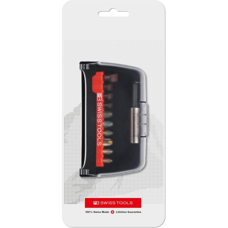 PB Swiss Tools PB C6.989 CN PrecisionBit, Design C 6.3 (1/4), Set in BitCase, with Belt-Clip