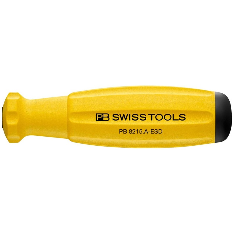 PB Swiss Tools PB 8215.A ESD Screwdriver Handle for PB 215 Series Blades SwissGrip ESD 105 mm