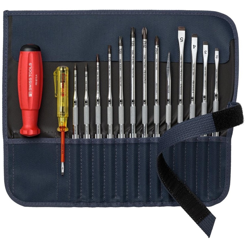 PB Swiss Tools PB 8222.GY SwissGrip Screwdriver Set With Interchangeable Blades