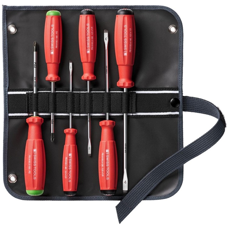 PB Swiss Tools PB 8562.SU GY SwissGrip Screwdriver set, 6 Pieces