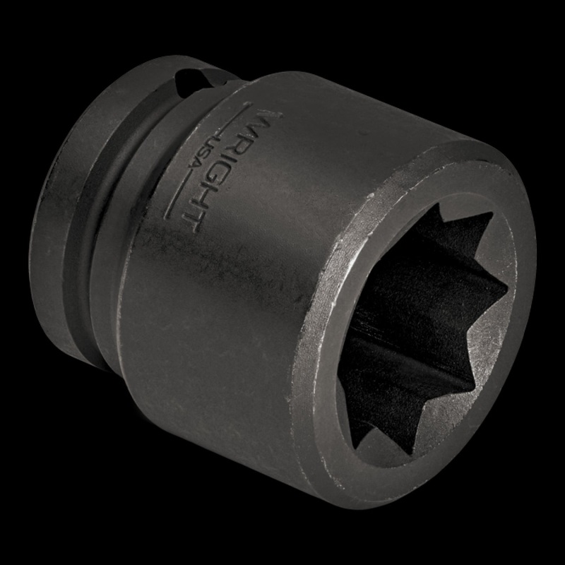 Wright Tool 8809 1" Drive 8 Point Standard Impact Socket - 1-1/8"