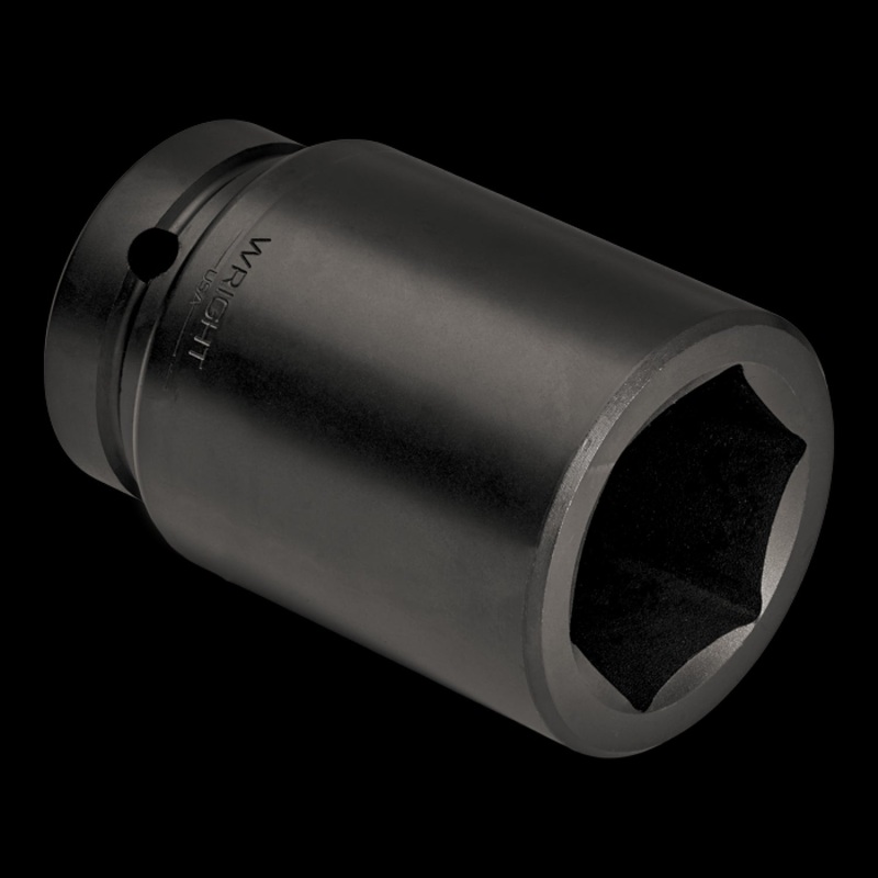 Wright Tool 88124 1" Drive 6 Point Standard Impact Socket - 3-7/8"