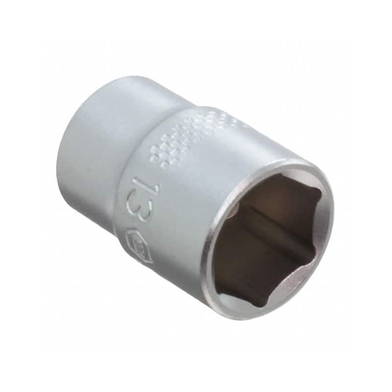 Wiha Tools 33327 6 Point - 1/4 Inch Drive Socket - 13.0mm x 25mm