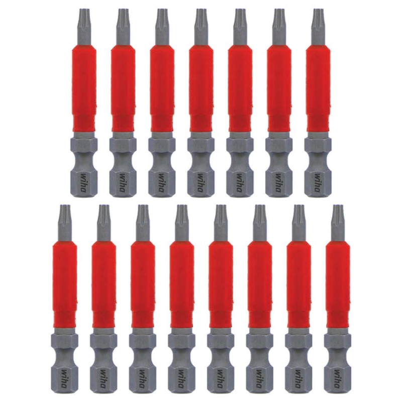Wiha Tools 76650 MaxxTor Impact Bit TORX T10 - 49mm - 15 Pack