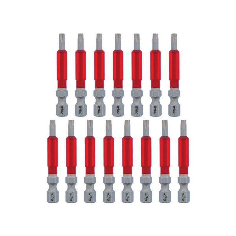 Wiha Tools 76651 MaxxTor Impact Bit TORX T15 - 49mm - 15 Pack