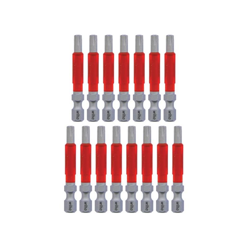 Wiha Tools 76654 MaxxTor Impact Bit TORX T27 - 49mm - 15 Pack