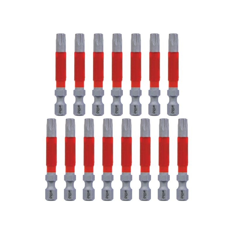 Wiha Tools 76655 MaxxTor Impact Bit TORX T30 - 49mm - 15 Pack