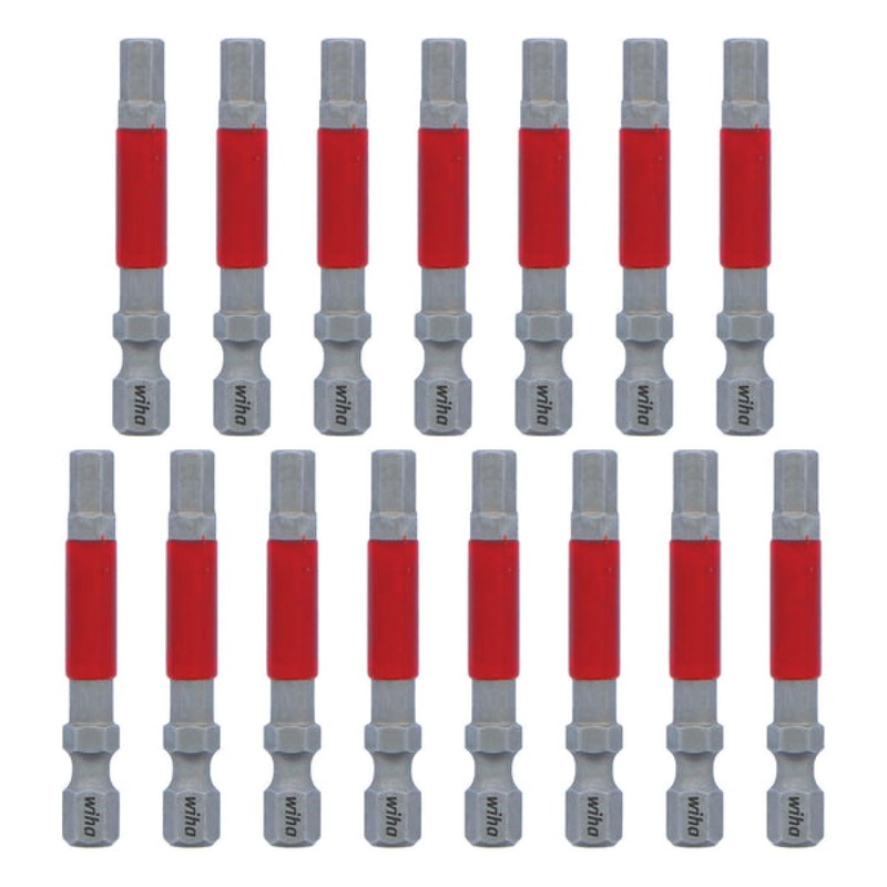 Wiha Tools 76665 MaxxTor Impact Bit Hex 5.0mm - 49mm - 15 Pack