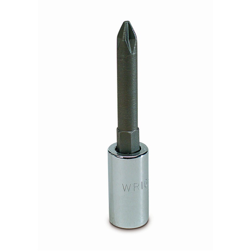 Wright Tool 2267 1/4" Drive Screwdriver Bit Socket w/Long Length Phillips Bit - #1