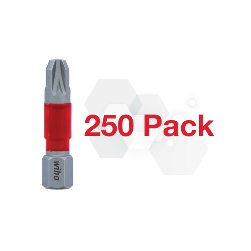 Wiha 76509 Impact Bit Pozi PZ 3x29mm 250pk