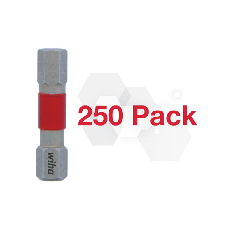 Wiha 76577, Impact Power Bit Hex 1/4" - 250 Pk