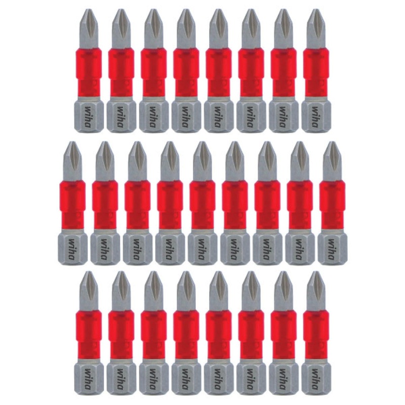Wiha Tools  76601 MaxxTor Impact Bit Phillips #1 - 29mm - 25 Pack