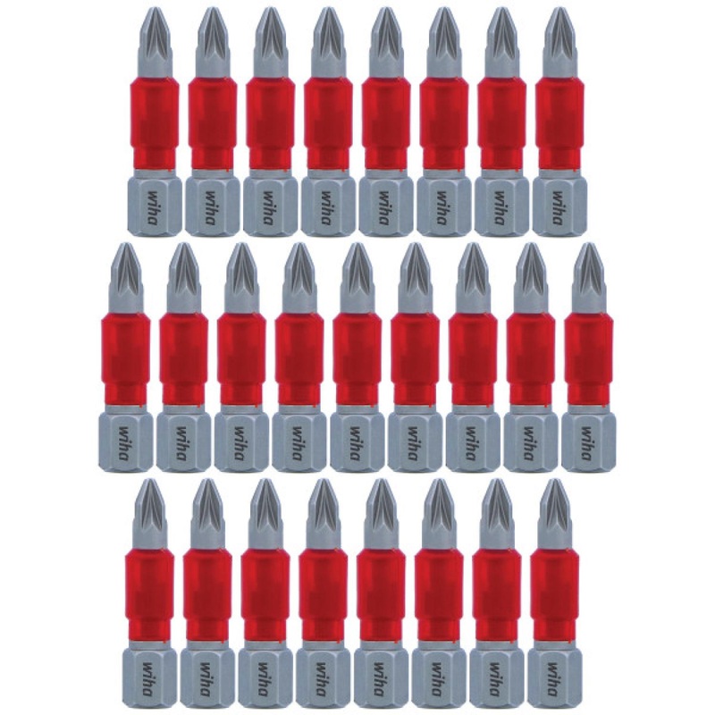 Wiha Tools 76606 MaxxTor Impact Bit Pozidriv #1 - 29mm - 25 Pack