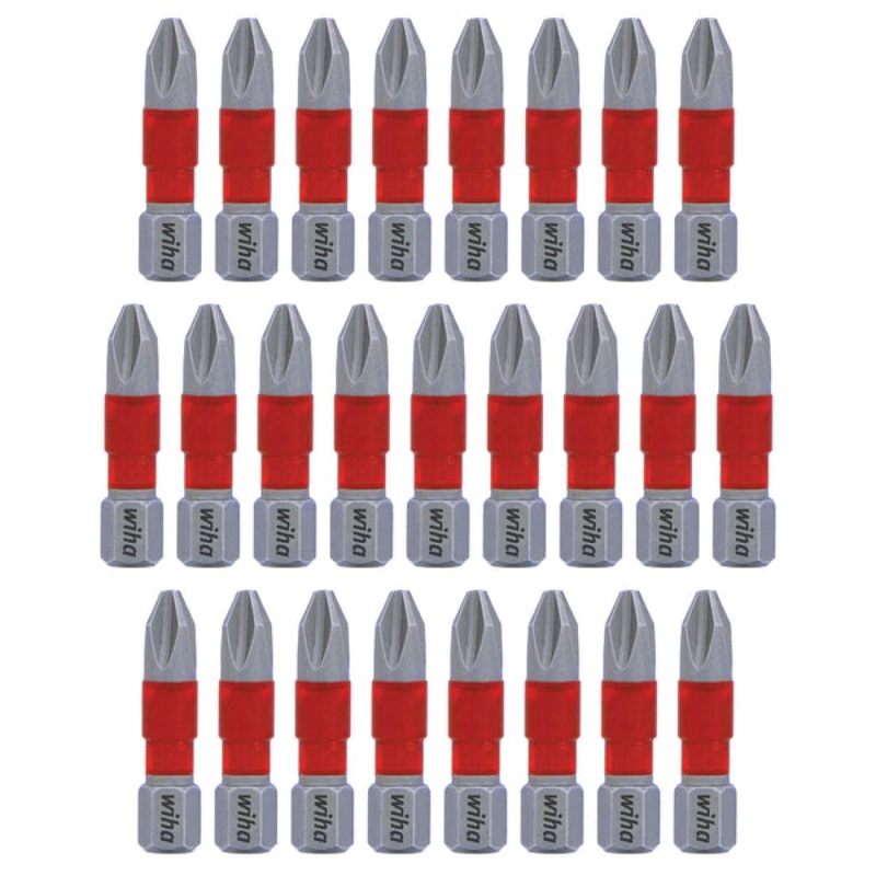 Wiha Tools 76608 MaxxTor Impact Bit Pozidriv #3 - 29mm - 25 Pack