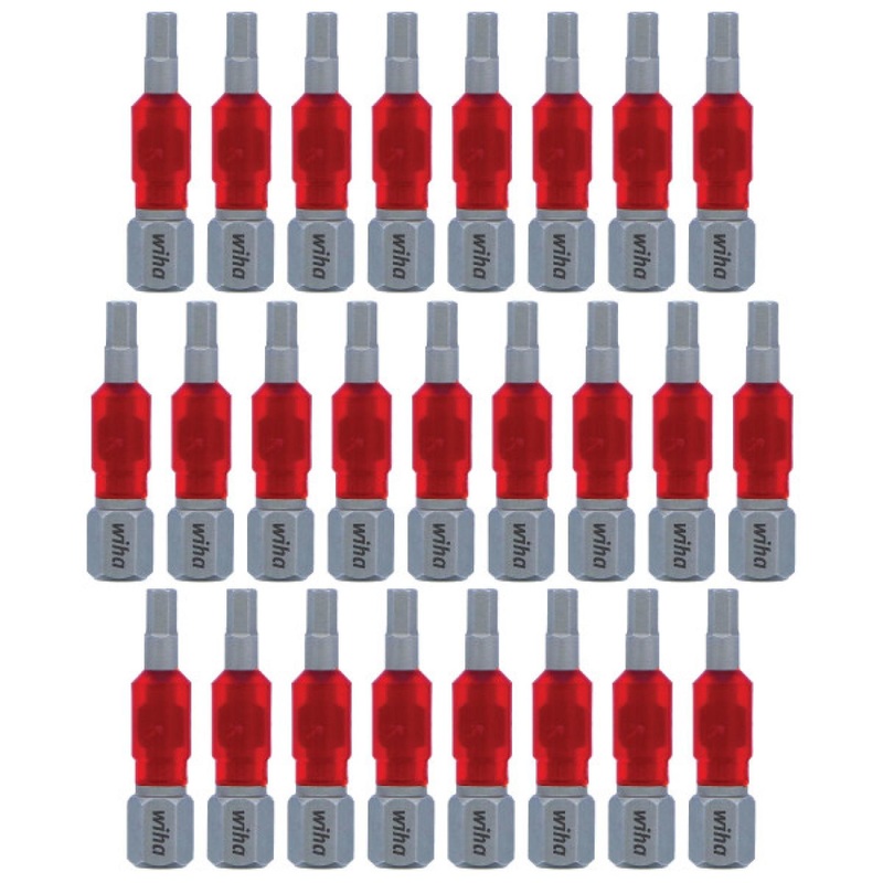 Wiha Tools 76623 MaxxTor Impact Bit Hex 3.0mm - 29mm - 25 Pack