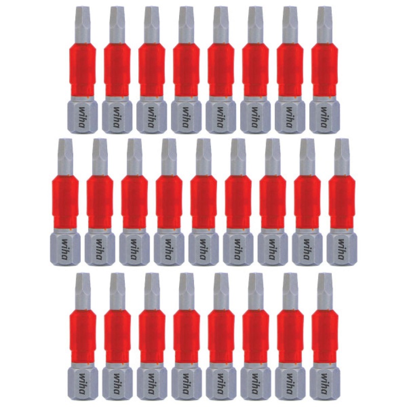 Wiha Tools 76638 MaxxTor Impact Bit Square #1 - 29mm - 25 Pack