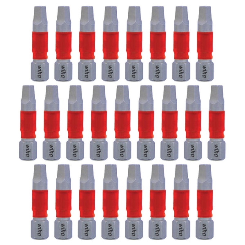 Wiha Tools 76640 MaxxTor Impact Bit Square #3 - 29mm - 25 Pack