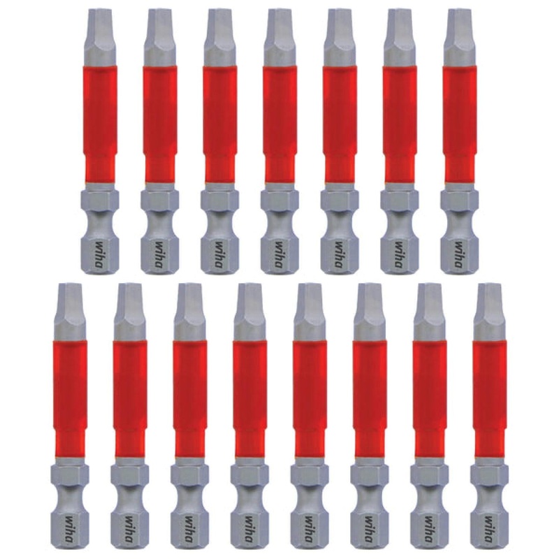 Wiha Tools 76646 MaxxTor Impact Bit Square #3 - 49mm - 15 Pack