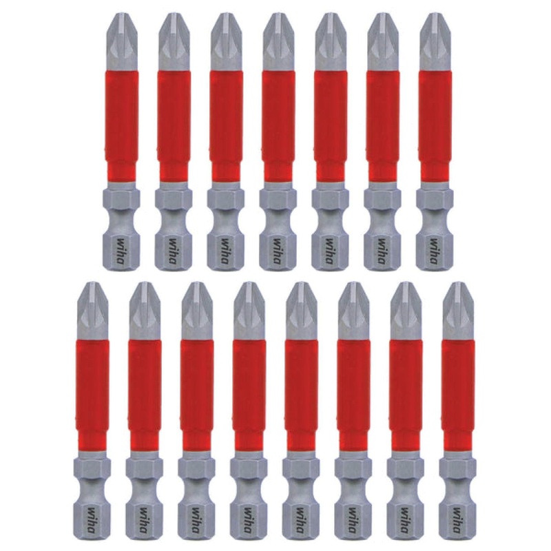 Wiha Tools 76648 MaxxTor Impact Bit Pozidriv #2 - 49mm - 15 Pack