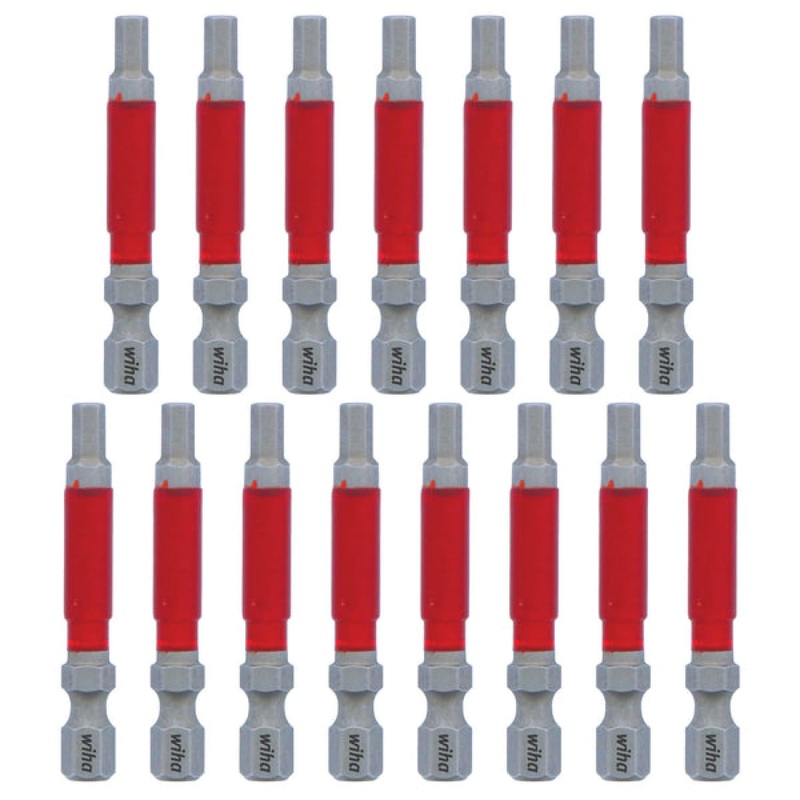 Wiha Tools 76672 MaxxTor Impact Bit Hex 5/32" - 49mm - 15 Pack
