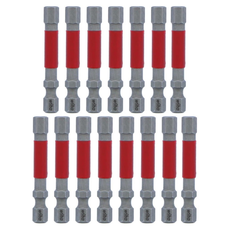 Wiha Tools 76675 MaxxTor Impact Bit Hex 1/4" - 49mm - 15 Pack