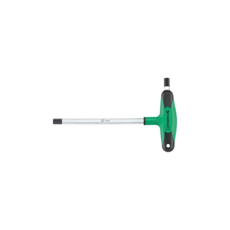 Stahlwille 43253100 Two-component T-Handle Male Hex Wrench For Screws With Internal Hexagon, 10 mm