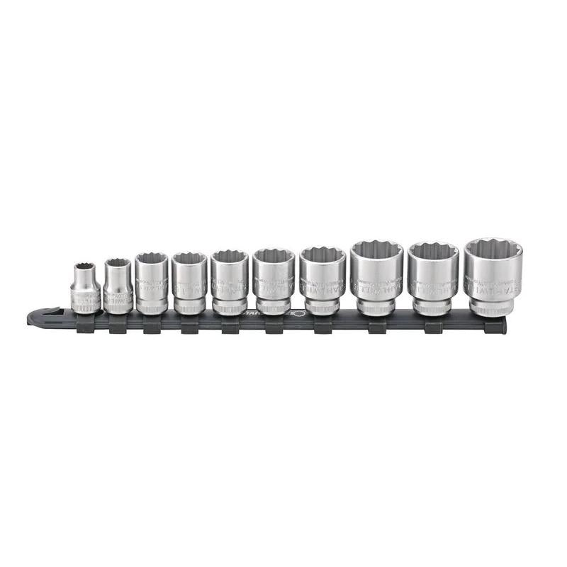 Stahlwille 96052010 Socket Spanner Set On Clip Rail 3/8 Inch, 10 Pcs