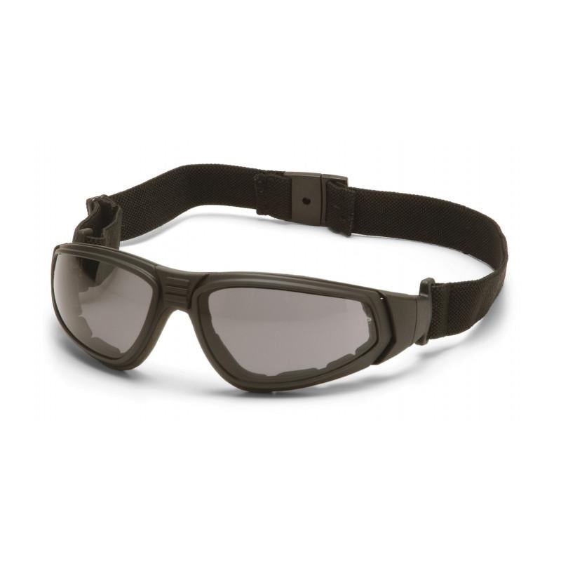 Pyramex GB4020ST XSG - Gray H2X Anti-Fog Lens with Black Strap/Temples