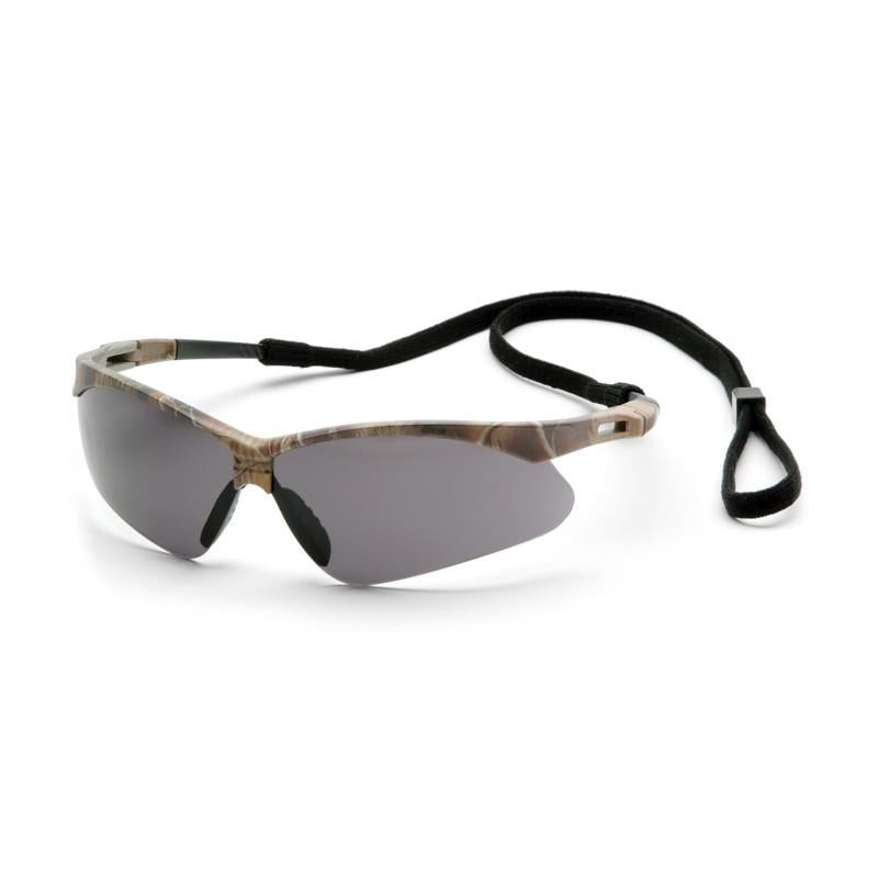 Pyramex SCM6320STP Pmxtreme Gray Anti-Fog Lens with Camo Frame, Black Cord