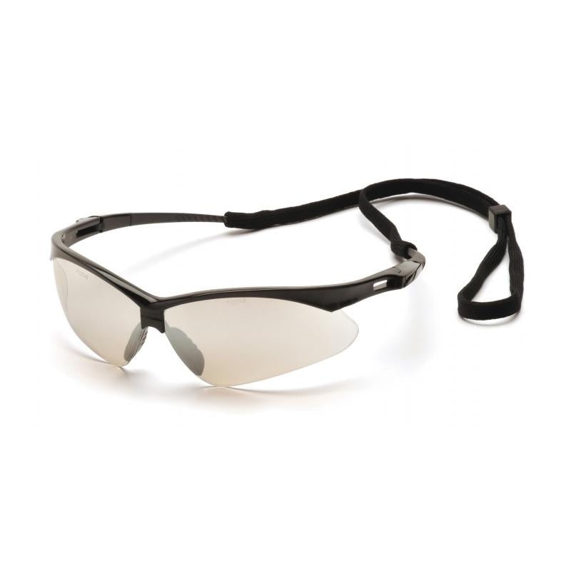 Pyramex SB6380SP PMXTREME Indoor/Outdoor Mirror Lens with Black Frame and Cord