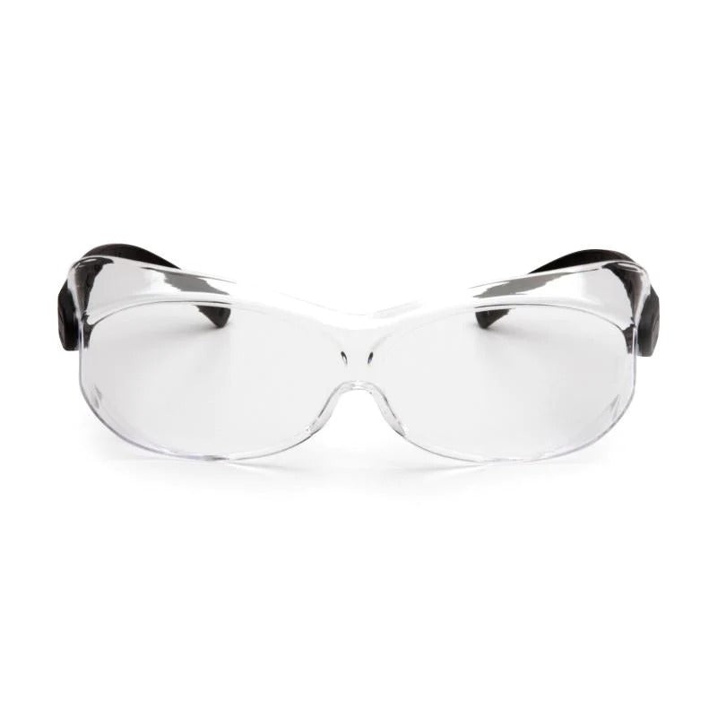 Pyramex S7510SJ OTS XL Clear Lens with Black Temples
