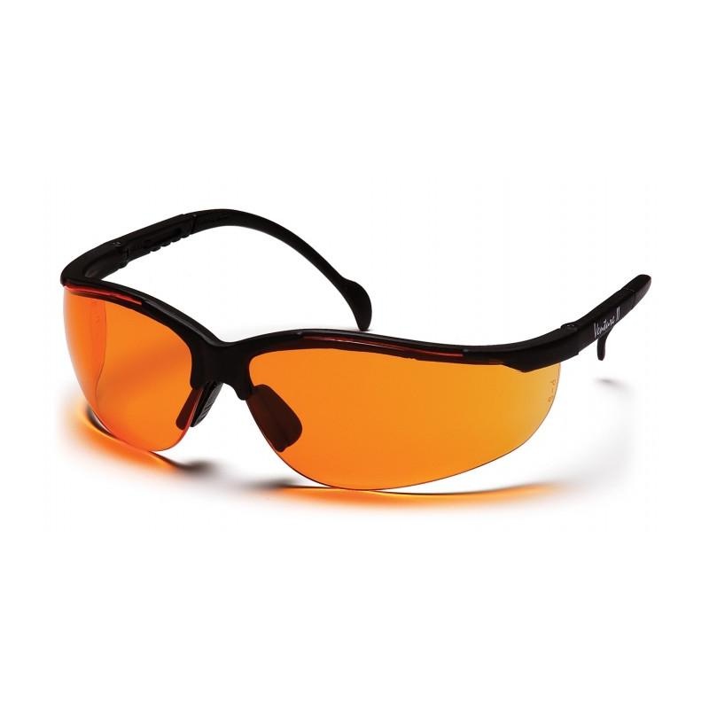 Pyramex SB1840S Venture II Orange Lens with Black Frame
