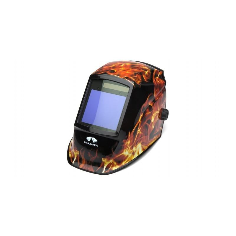 Pyramex WHAM3030FL Auto Darkening Helmet - Flame 98x87 mm