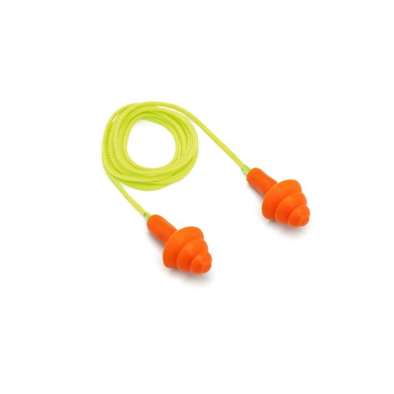 Pyramex RP3001 Corded Reusable Earplug - NRR 24 dB, 50 Pair/Box