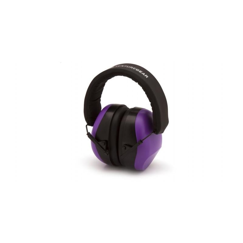 Pyramex VGPM8065C Purple Earmuff  Clamshell NRR 26 dB Low Profile Hearing Protector