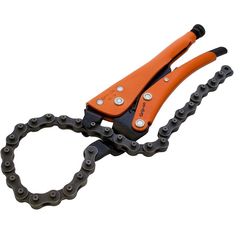 Grip-On 18110 Chain Clamp Locking Pliers, L. 10-Inch