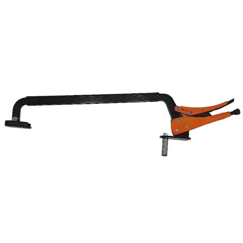 Grip-On 222C24 Hold-Down Clamp With Bar & Protector-Orange